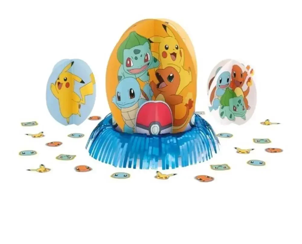 Pokemon 3 Piece Table Decorating Kit 3 Centerpieces W Confetti Sealed 2024